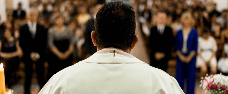 a religious official speaks to their congregation